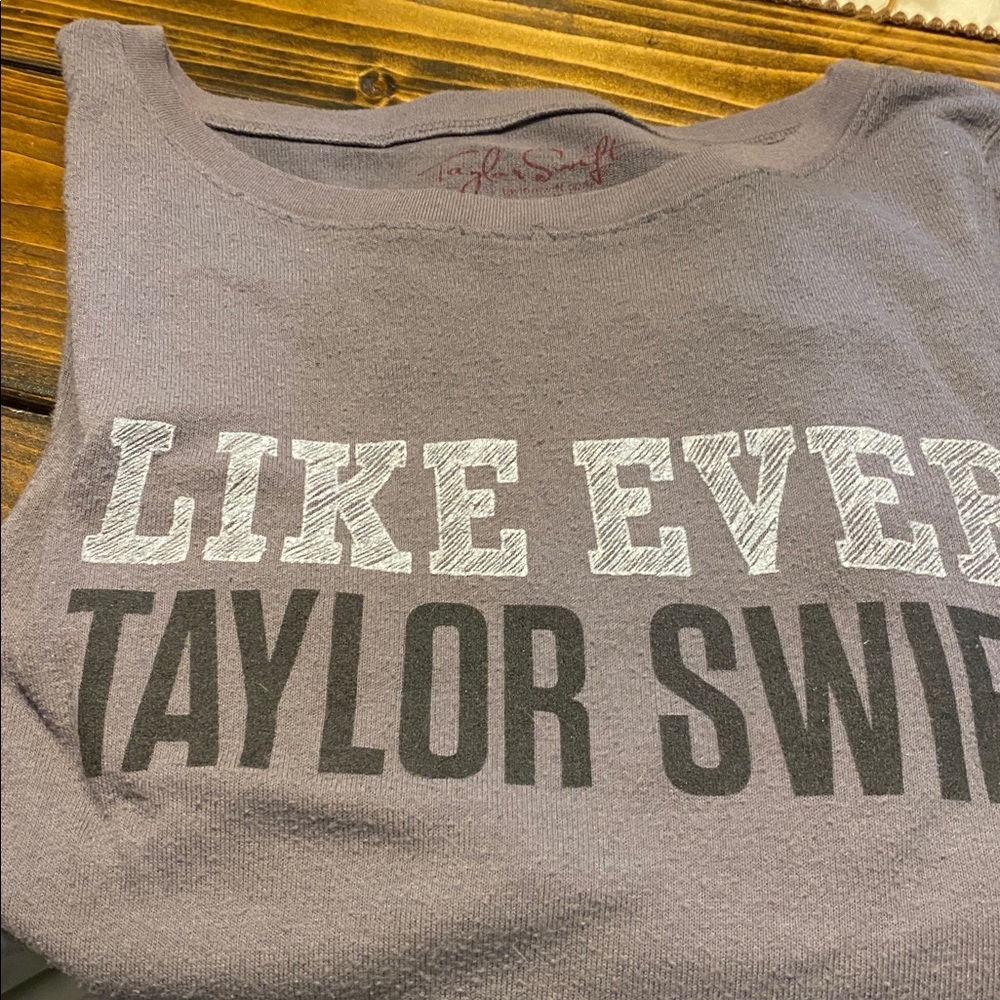 Taylor Swift Gray Crewneck Long Sleeve!